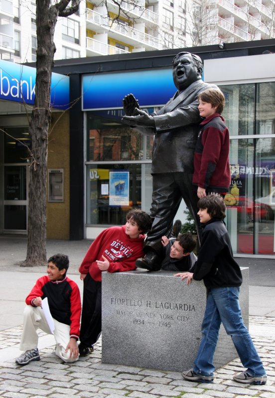 Relating to Mayor LaGuardia Statue