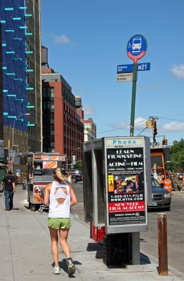 Sidewalk Runner & New York Film Academy Phone Booth Poster