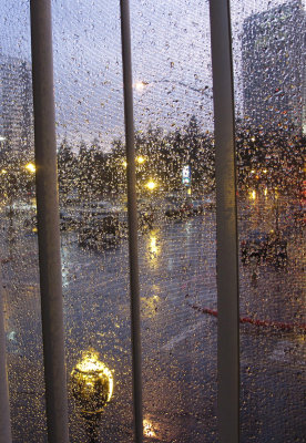 Winter Rain from My Studio