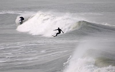 Surfing at Imperial Beach