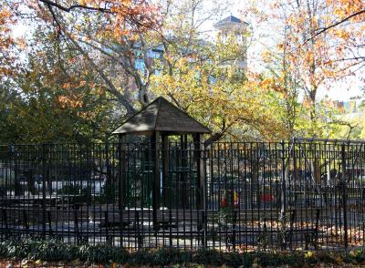 Childrens Playground, Judson Bell Tower & NYU Law School
