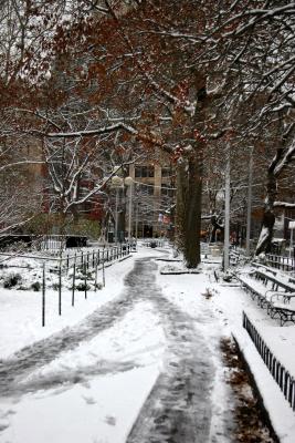 Washington Square South Path - East View