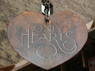 Only Hearts Shop Sign