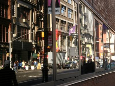 Hebrew Union College Windows - Street Reflections