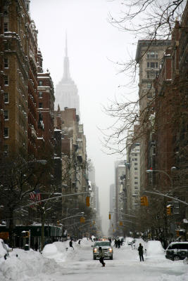 Snow on Fifth Avenue - North View