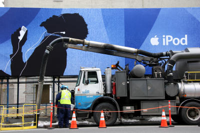 Con Edison Workers & iPod Billboard