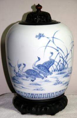 Hiraldo Covered Jar  -  Front View