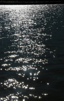 Hudson River Sun Reflections