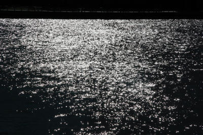 Hudson River Sun Reflections
