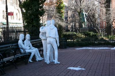 Sheridan Square Park - Segal's Gay Pride Sculptures