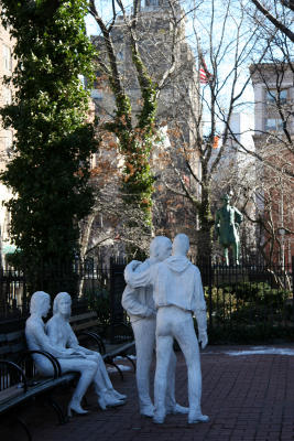 Sheridan Square Park - Segals Gay Pride Sculptures