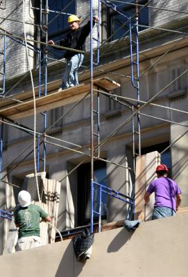 Men Working - NYU Main Building Restorations