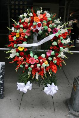 Memorial Wreath for the 95th Anniversary of the Shirtwaist Fire Tragedy