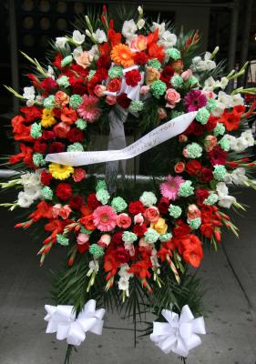 Memorial Wreath for the 95th Anniversary of the Shirtwaist Fire Tragedy
