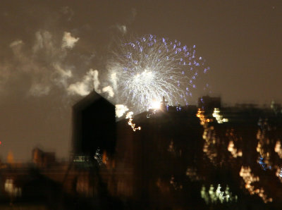 Fireworks Over West Greenwich Village & New Jersey