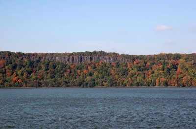 Fall - NJ Palisades & Hudson River from Riverdale, NY Train Station