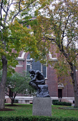 The Thinker Statue & St Paul's Chapel
