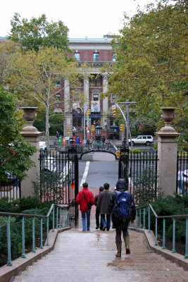 Columbia Earl Hall Steps & Barnard College