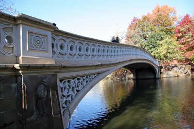 Bow Bridge Leading to a Ramble Path