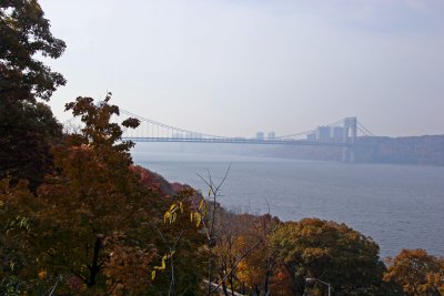 George Washington Bridge, Hudson River & NJ Skyline