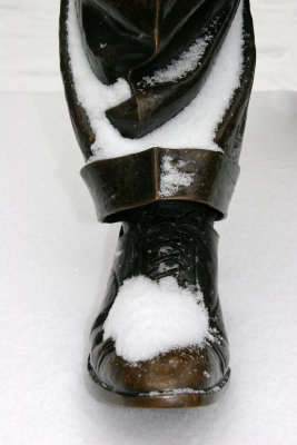First Snow of the Season - Mayor LaGuardia's Foot