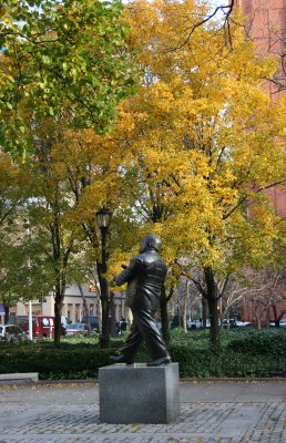 Pear Trees & Mayor LaGuardia Statue