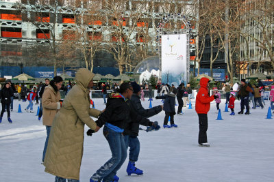 Bryant Park Ice Skaters