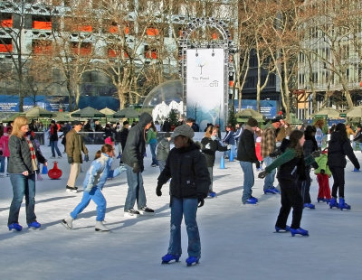 Bryant Park Ice Skaters