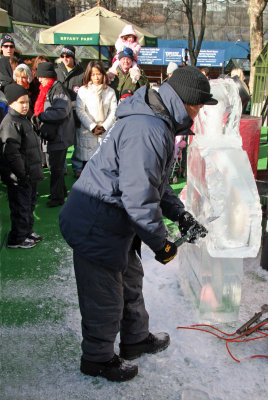 Ice Sculpture in the Works