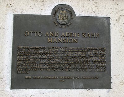 Kahn Mansion Marker
