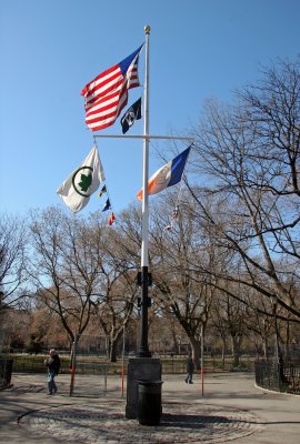 Flags at the Park Administrative Center