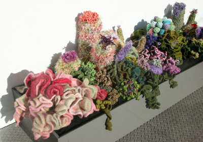 Crocheted Coral Reef - NYU Broadway Windows
