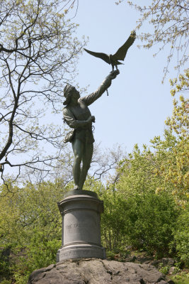 The Falconer Statue near CPW & Strawberry Fields