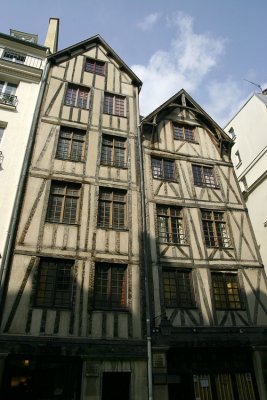 Very old buildings in Marais.