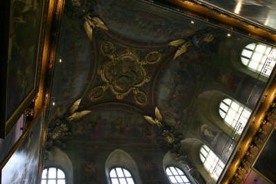 Ceilings in the Louvre are breathtaking.