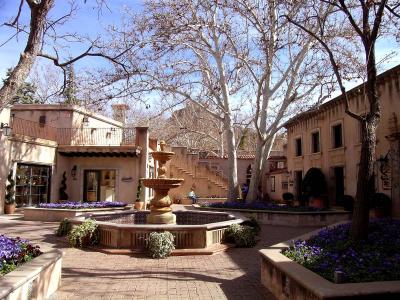 Courtyard from the west. Tlaquepaque Shopping Village, Sedona, AZ