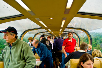 Panorama car on Alaskan Railway