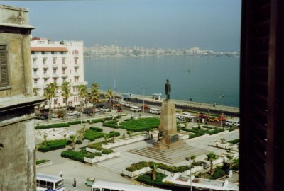 View from room in Hotel Metropole Alexandria.jpg