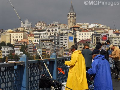 Galata bridge, Istanbul, Turkey