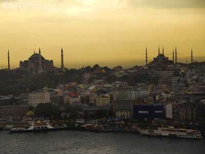 Sultanahmet from GalataTower, Istanbul, Turkey