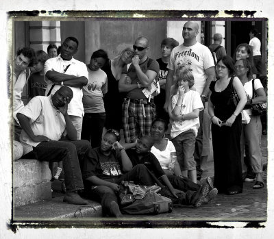 Sharing the same point of  happiness regardless of skin color and race - that`s FREEDOM