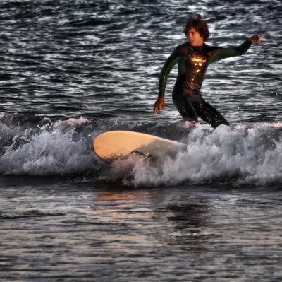 sunset surfin`
