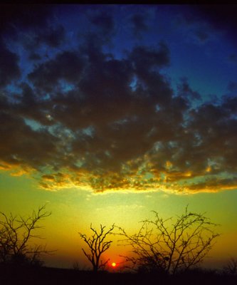 Sunset along Somalia-Kenya border