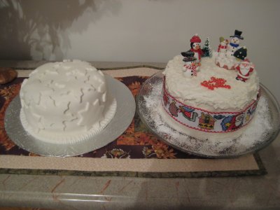 Two lovely Christmas cakes