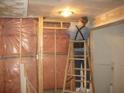 14 February 2010 framing the new closet