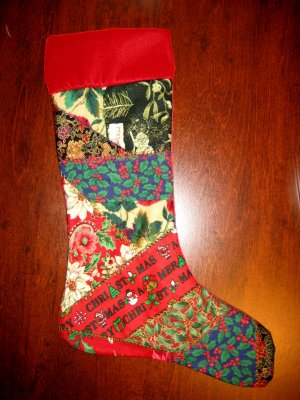 Crazy Quilted Christmas Stocking