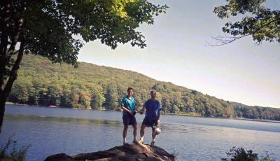 Benedict Pond in Beartown State Forest.
This was one of our favourtite picnic spots as a halfway stop around the bike trails.