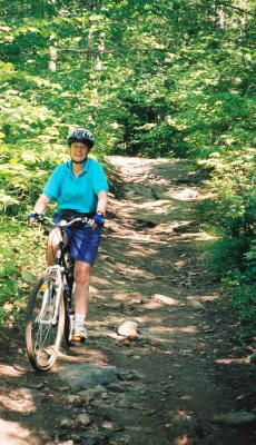 The bike trails were great exercise!
Most of them were well maintained and, apart from the mossy rocks here and there, were fun to ride.