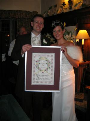 Chris & Lisa with their Wedding Sampler