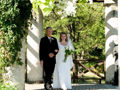 Michell and Larry down isle